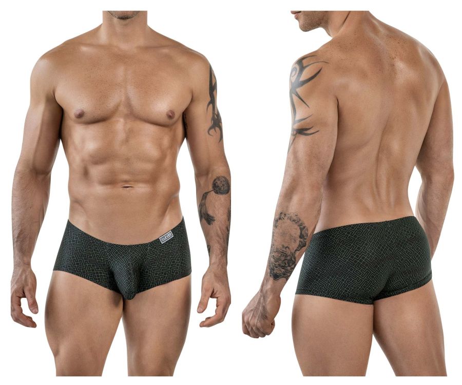 Clever Moda Laberin Men's Trunk Underwear in Black – men's trunks