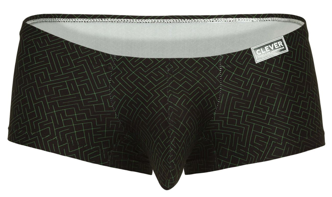 Clever Moda Laberin Men's Trunk Underwear in Black – men's trunks