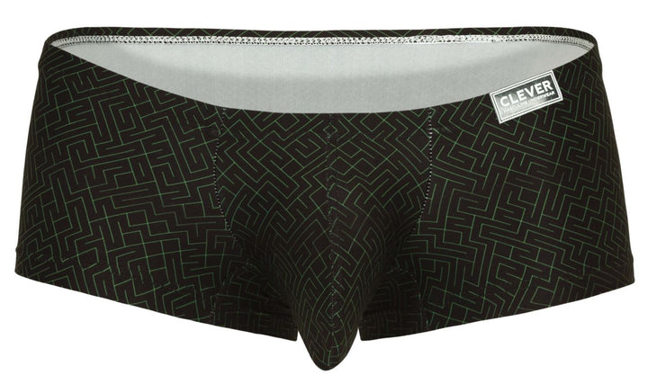 Clever Moda Laberin Men's Trunk Underwear in Black – men's trunks