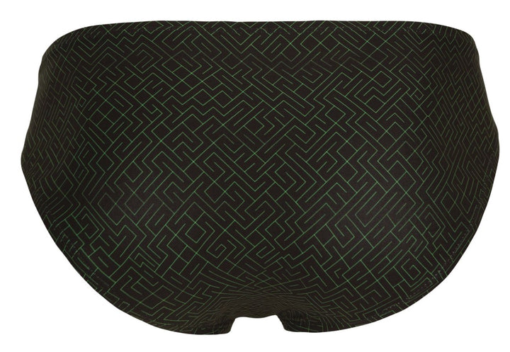 Clever Moda Laberin Men's Bikini Brief in Black – men's briefs
