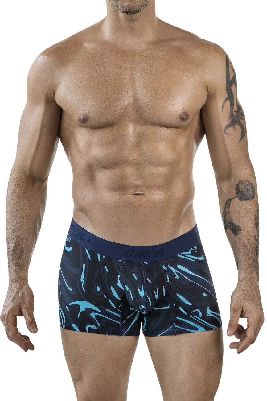 Clever Moda Grosh Men's Trunk Underwear in Dark Blue – men's trunks