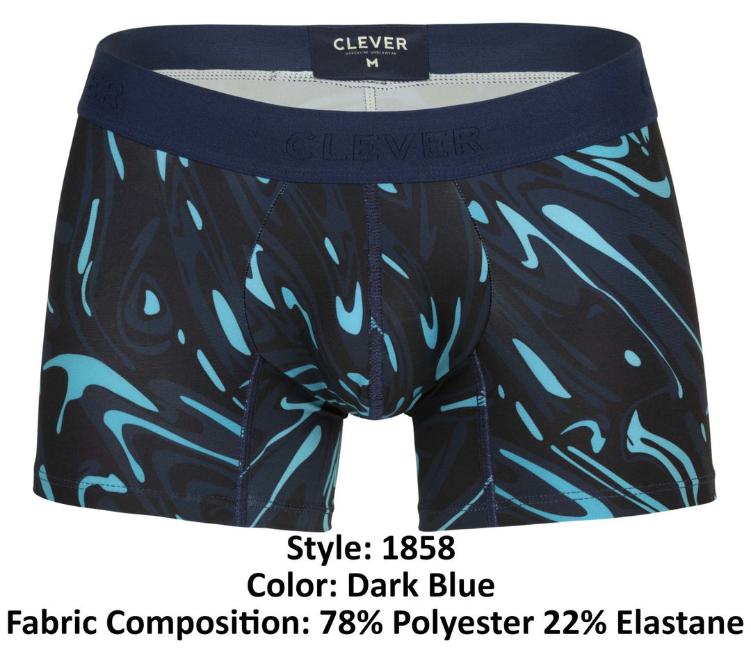 Clever Moda Grosh Men's Trunk Underwear in Dark Blue – men's trunks