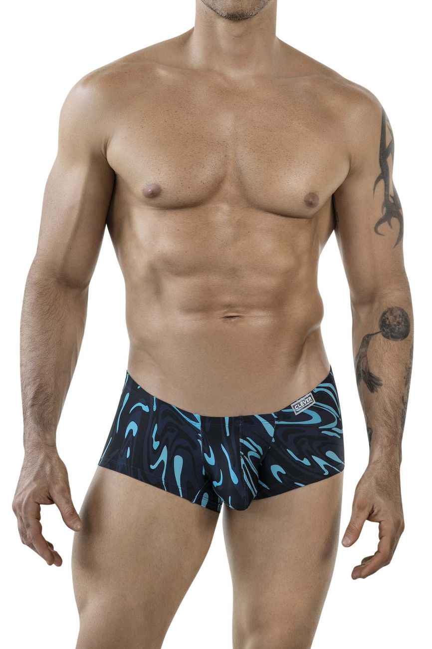 Clever Moda Grosh Men's Trunk Underwear in Dark Blue – men's trunks