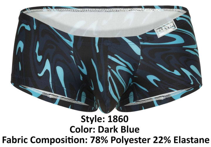 Clever Moda Grosh Men's Trunk Underwear in Dark Blue – men's trunks