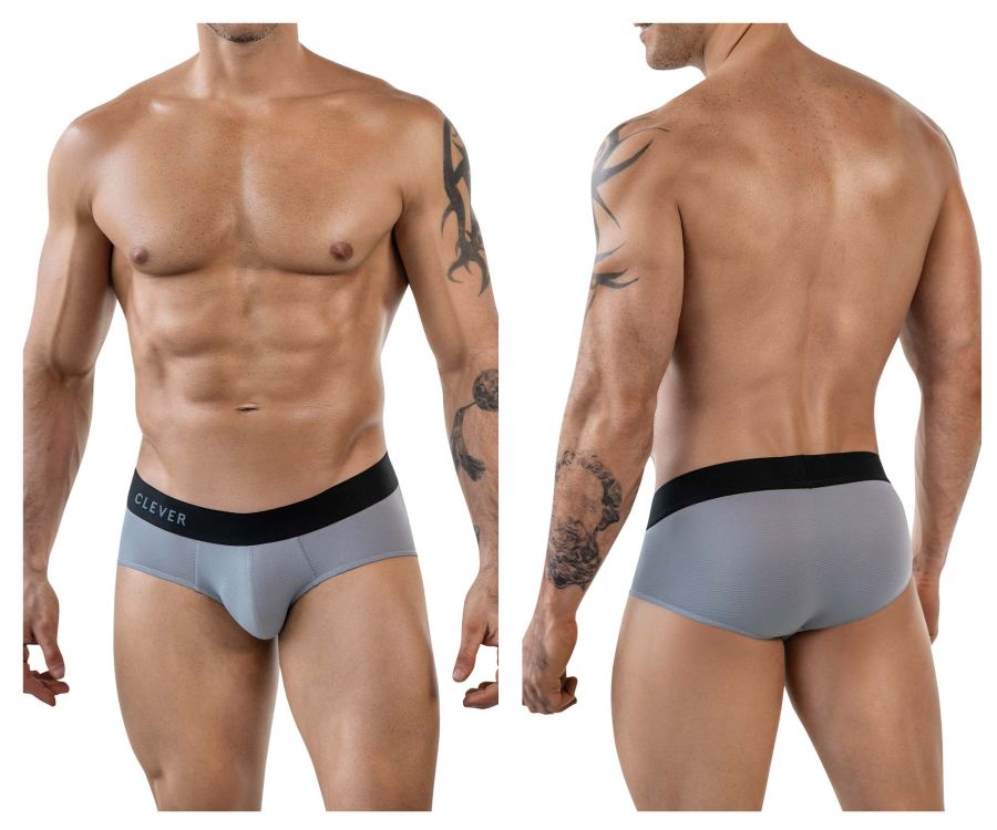 Clever Moda Oneal Men's Bikini Brief in Gray – men's briefs
