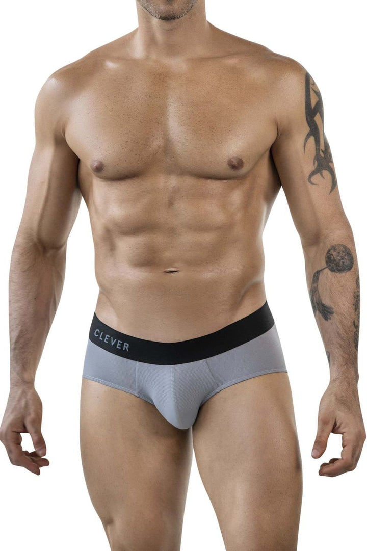 Clever Moda Oneal Men's Bikini Brief in Gray – men's briefs