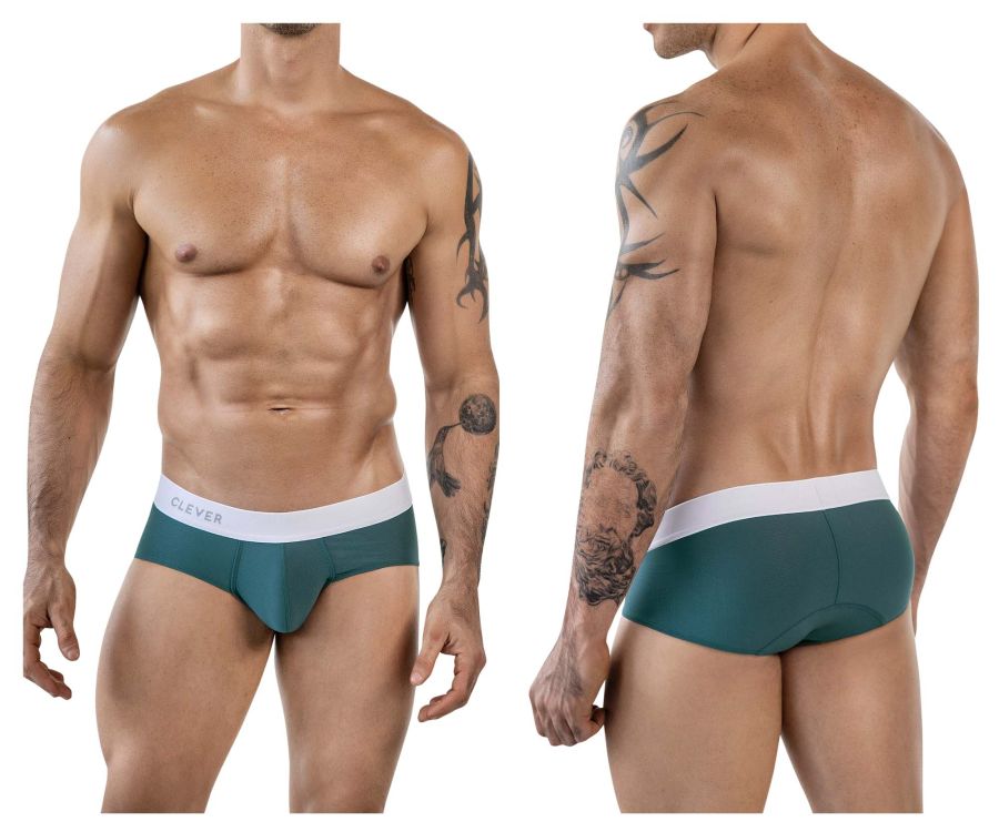 Clever Moda Lecler Men's Bikini Brief in Green – men's briefs