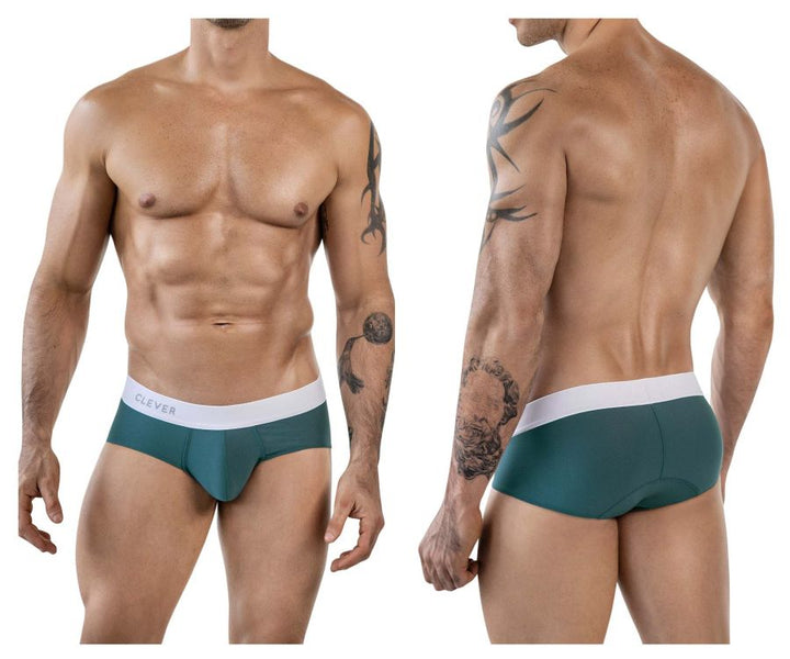 Clever Moda Lecler Men's Bikini Brief in Green – men's briefs