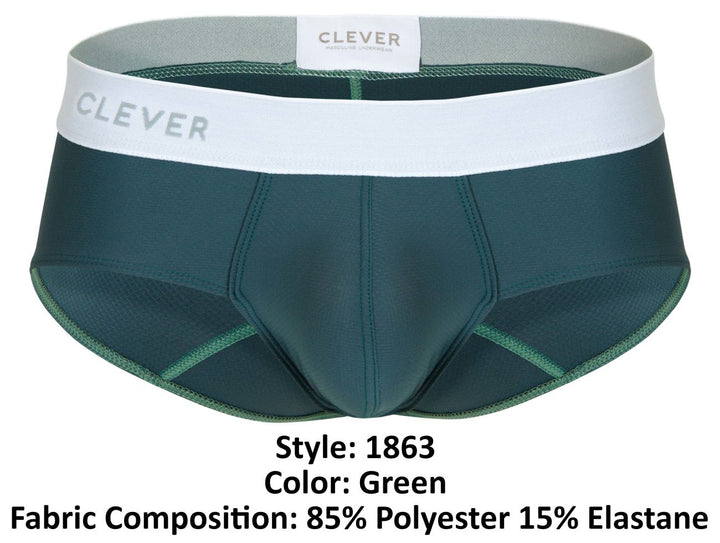 Clever Moda Lecler Men's Bikini Brief in Green – men's briefs
