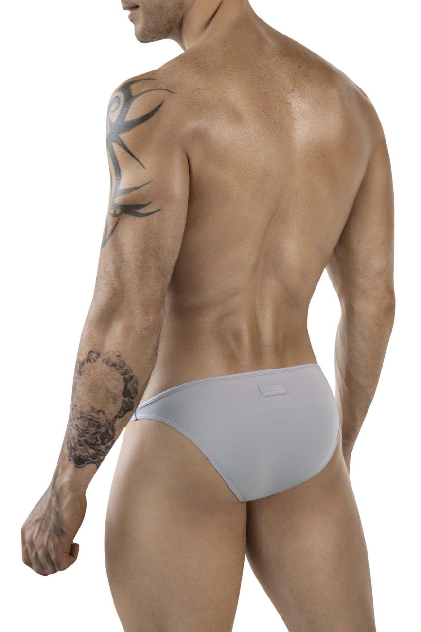 Clever Moda Oomph Men's Bikini Brief in Gray – men's briefs