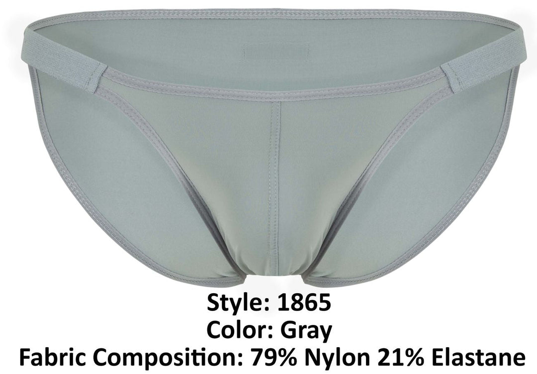 Clever Moda Oomph Men's Bikini Brief in Gray – men's briefs