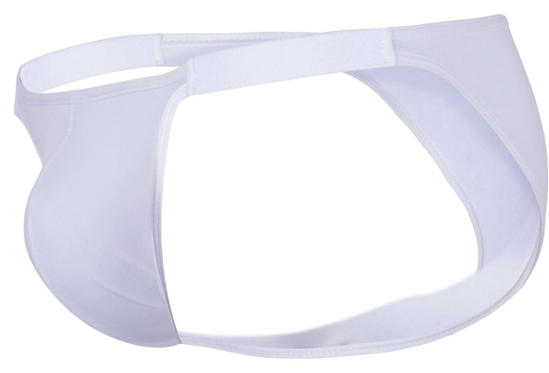 Clever Moda Oomph Men's Bikini Brief in White – men's briefs