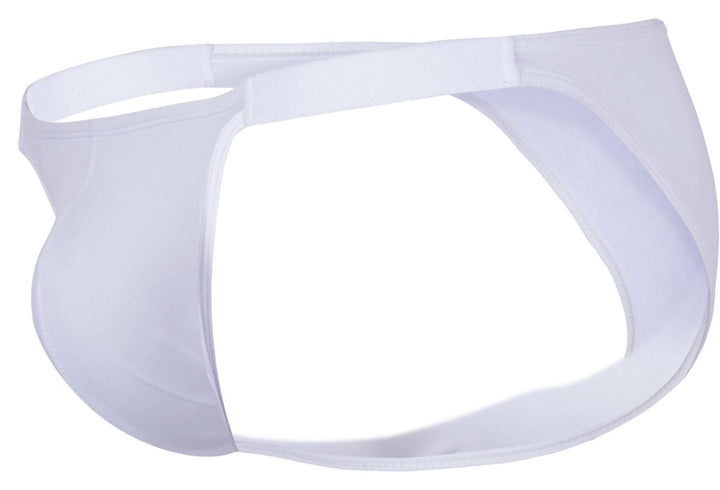 Clever Moda Oomph Men's Bikini Brief in White – men's briefs