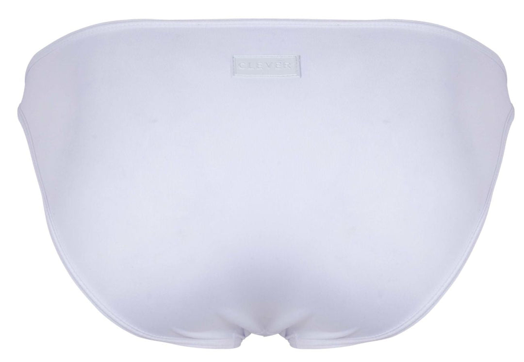 Clever Moda Oomph Men's Bikini Brief in White – men's briefs