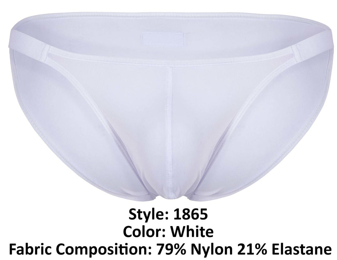 Clever Moda Oomph Men's Bikini Brief in White – men's briefs