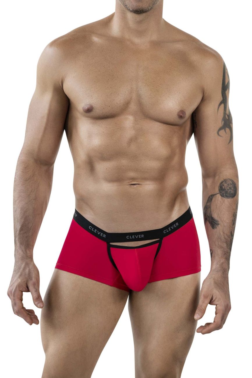 Clever Moda Tokio Men's Trunk Underwear in Red – men's trunks