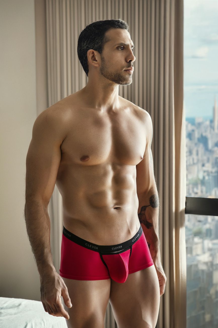 Clever Moda Tokio Men's Trunk Underwear in Red – men's trunks
