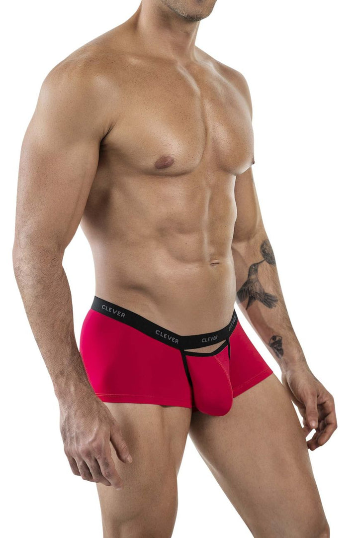 Clever Moda Tokio Men's Trunk Underwear in Red – men's trunks