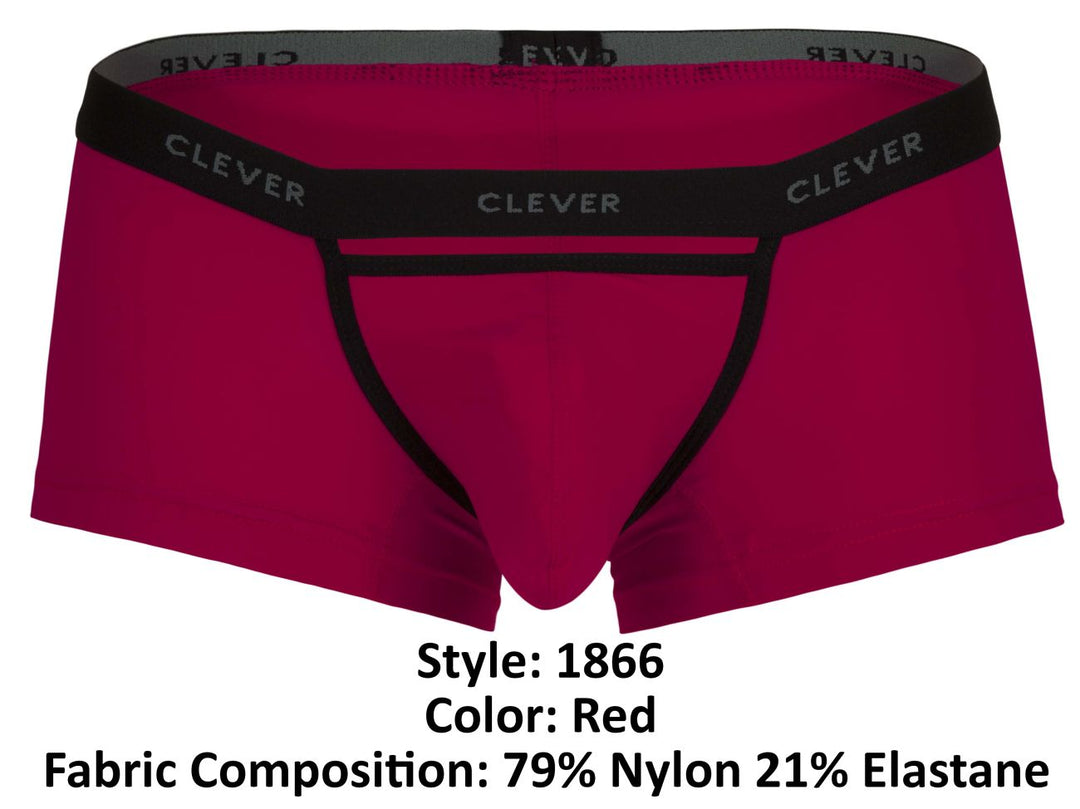 Clever Moda Tokio Men's Trunk Underwear in Red – men's trunks