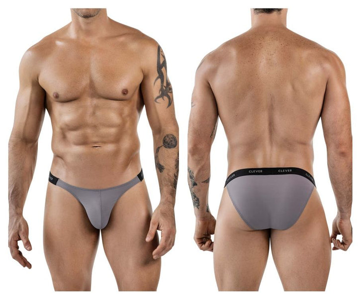 Clever Moda Tokio Men's Bikini Brief in Gray – men's briefs