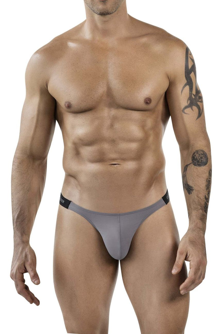 Clever Moda Tokio Men's Bikini Brief in Gray – men's briefs