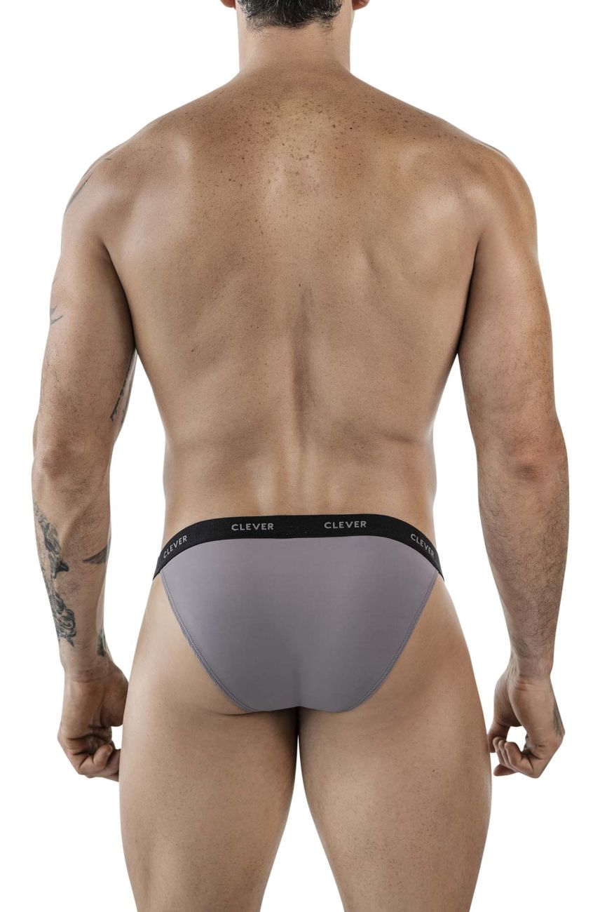 Clever Moda Tokio Men's Bikini Brief in Gray – men's briefs