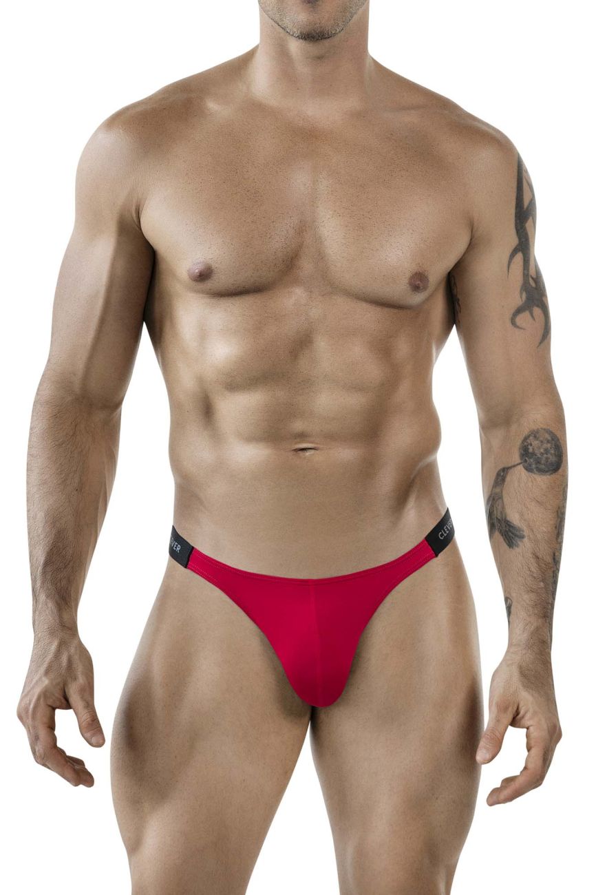 Clever Moda Tokio Men's Bikini Brief in Red – men's briefs
