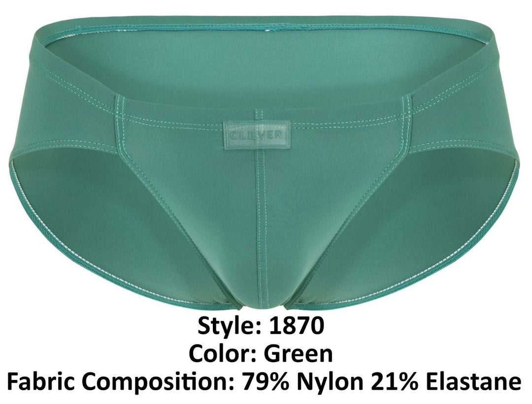 Clever Moda Audaz Men's Bikini Brief in Green – men's briefs