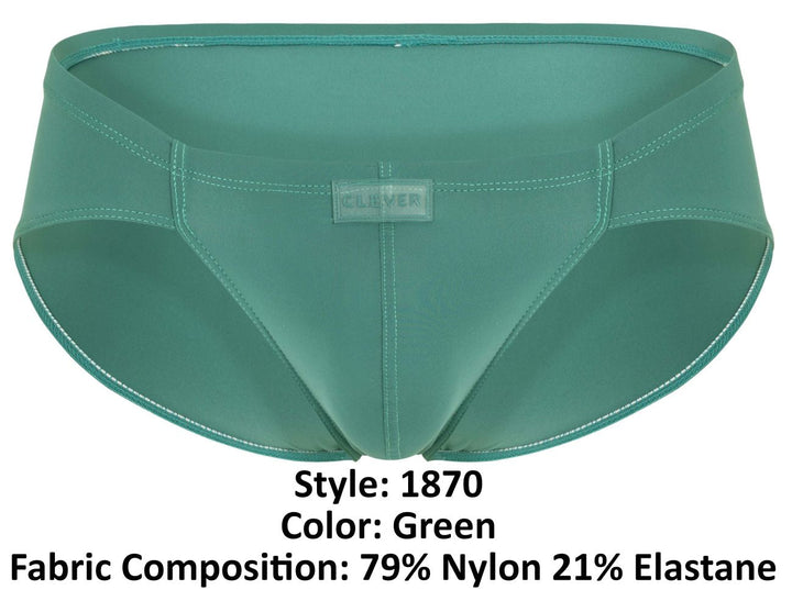 Clever Moda Audaz Men's Bikini Brief in Green – men's briefs