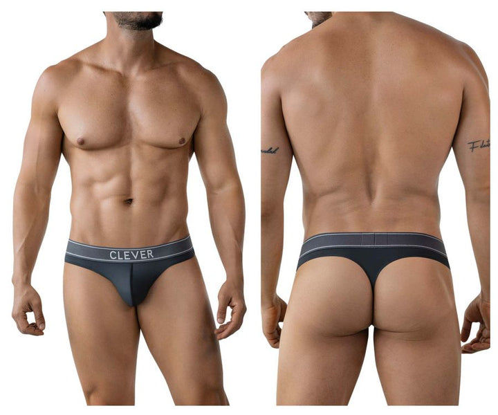 Clever Moda Raw Men's Thong in Dark Gray – men's thongs