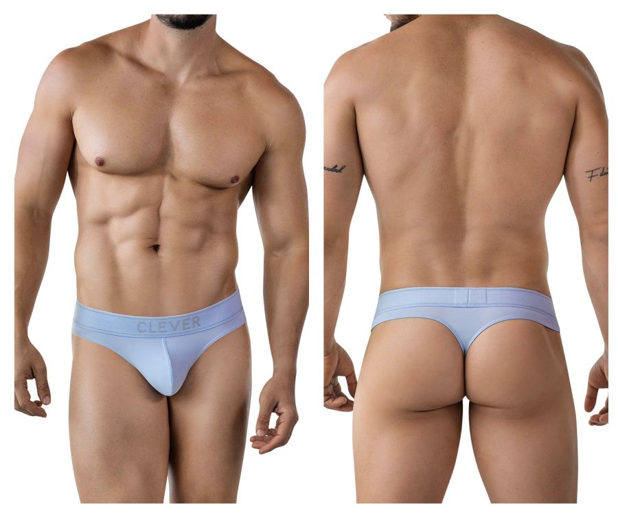 Clever Moda Raw Men's Thong in Light Blue – men's thongs