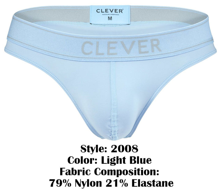 Clever Moda Raw Men's Thong in Light Blue – men's thongs