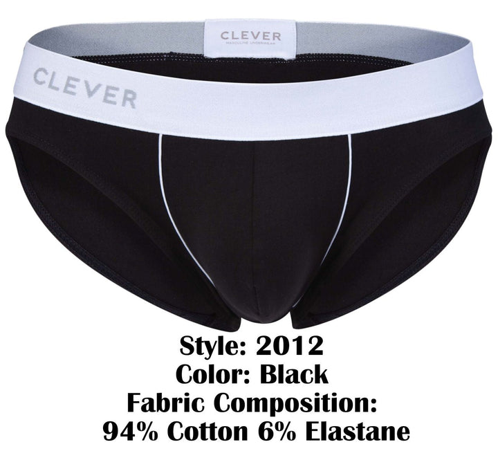 Clever Moda Origen Men's Bikini Brief in Black – men's briefs