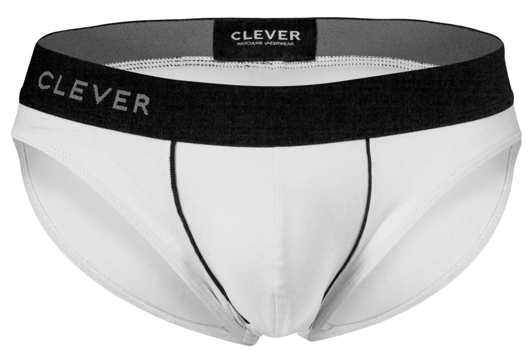 Clever Moda Origen Men's Bikini Brief in White – men's briefs