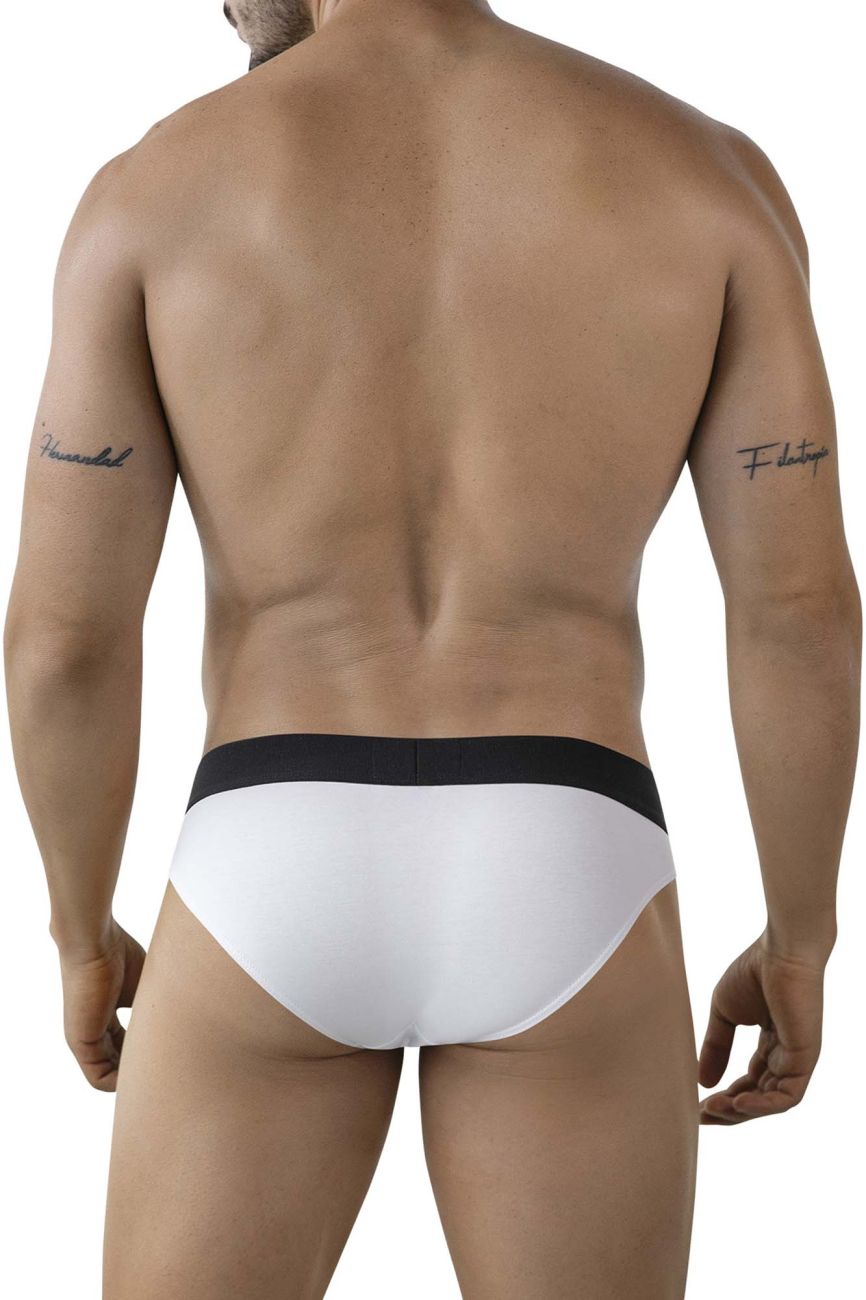 Clever Moda Origen Men's Bikini Brief in White – men's briefs