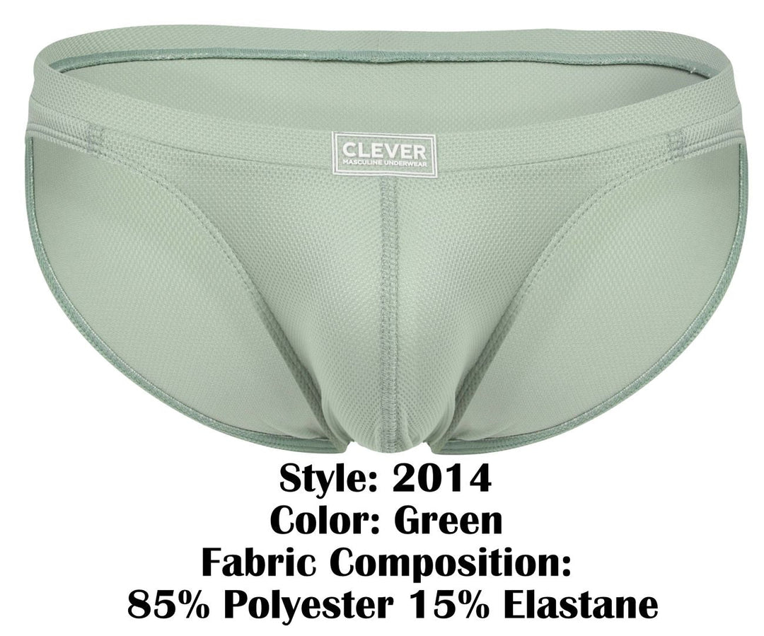 Clever Moda Reto Men's Bikini Brief in Green – men's briefs