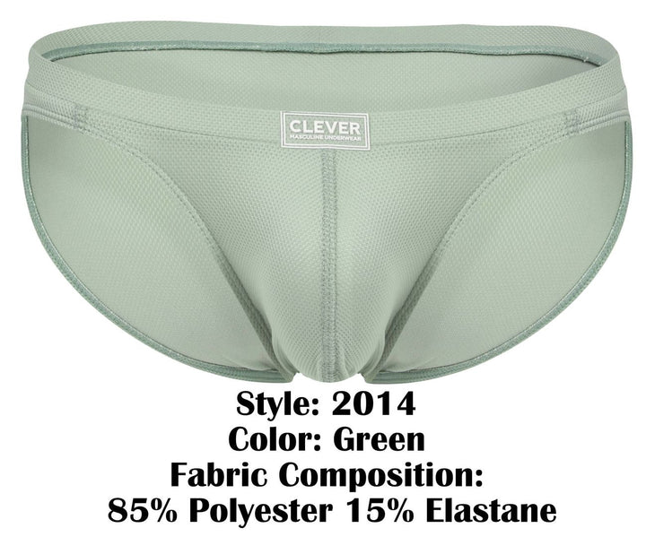 Clever Moda Reto Men's Bikini Brief in Green – men's briefs