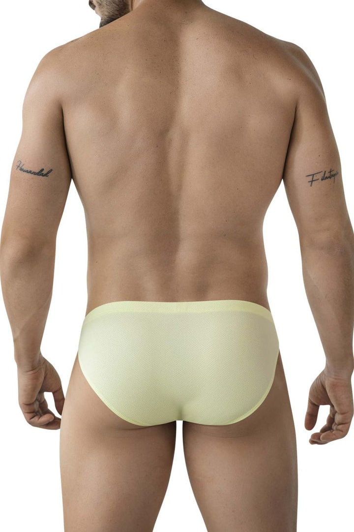 Clever Moda Reto Men's Bikini Brief in Light Yellow – men's briefs