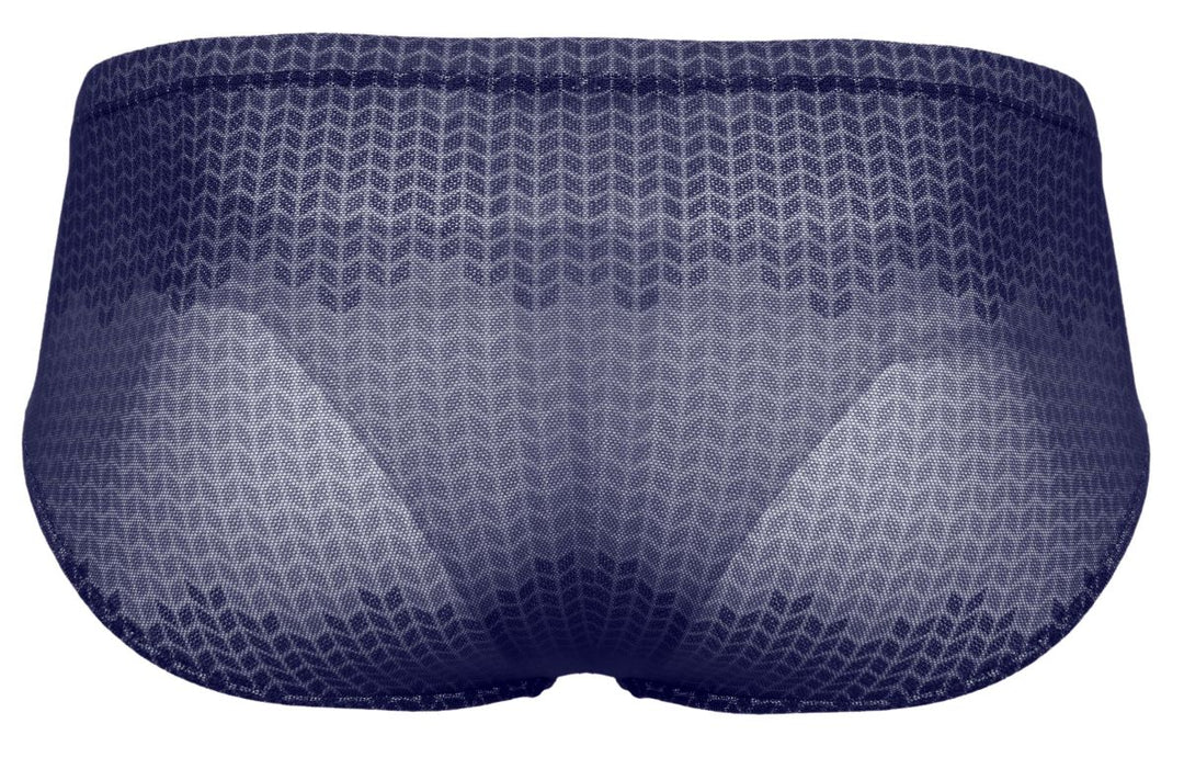 Clever Moda Mosaico Men's Bikini Brief in Dark Blue – men's briefs