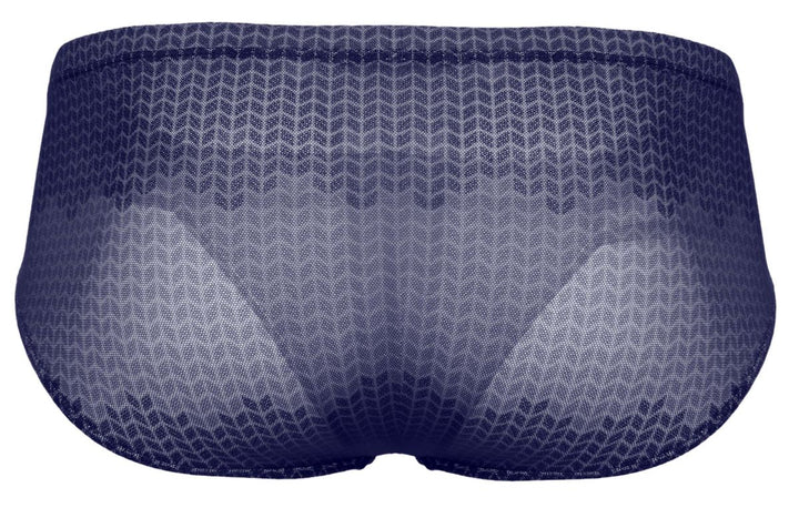 Clever Moda Mosaico Men's Bikini Brief in Dark Blue – men's briefs