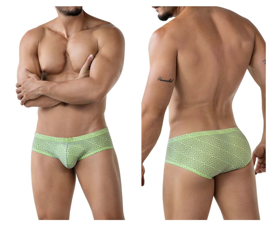 Clever Moda Neon Men's Bikini Brief in Green – men's briefs