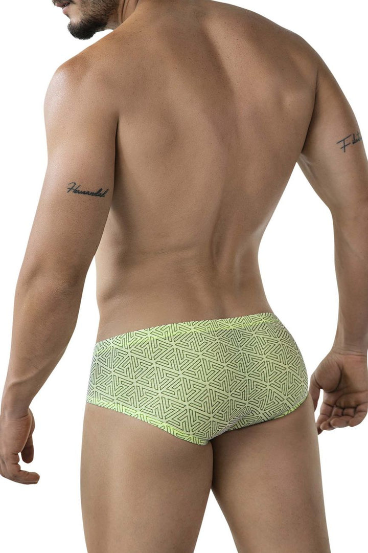 Clever Moda Neon Men's Bikini Brief in Green – men's briefs