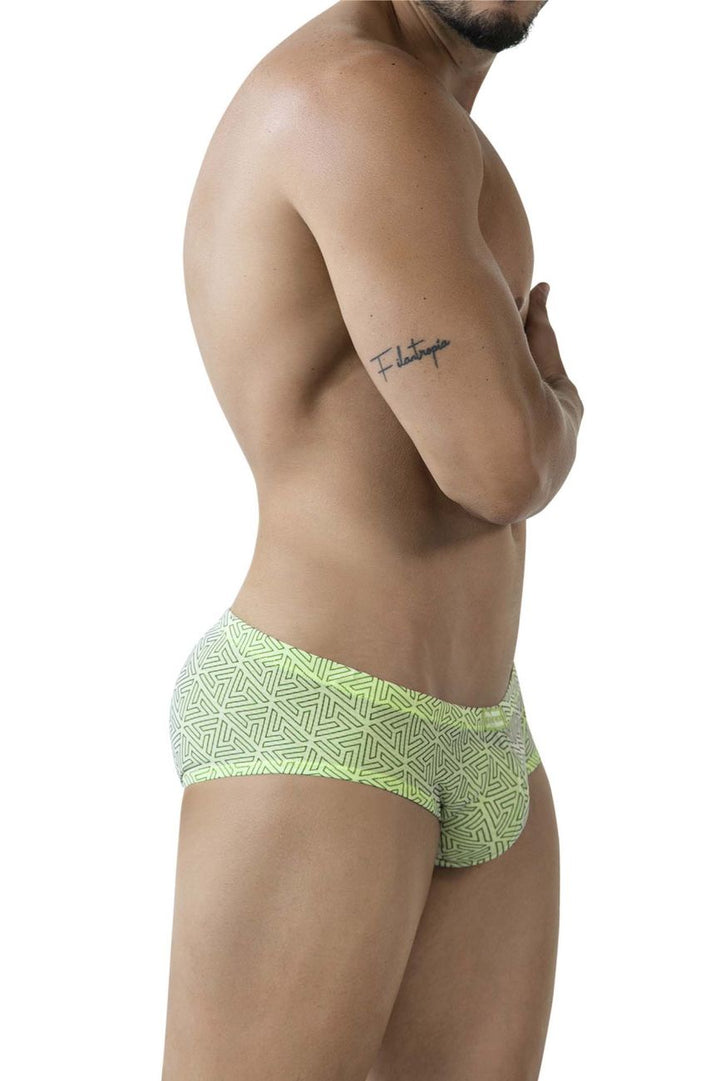 Clever Moda Neon Men's Bikini Brief in Green – men's briefs