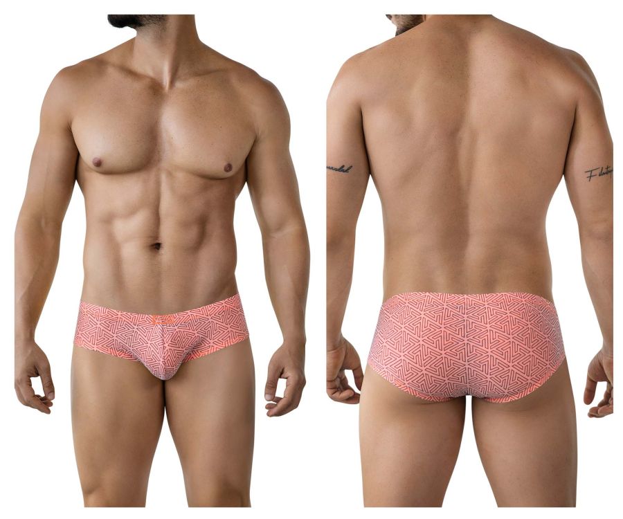 Clever Moda Neon Men's Bikini Brief in Orange – men's briefs