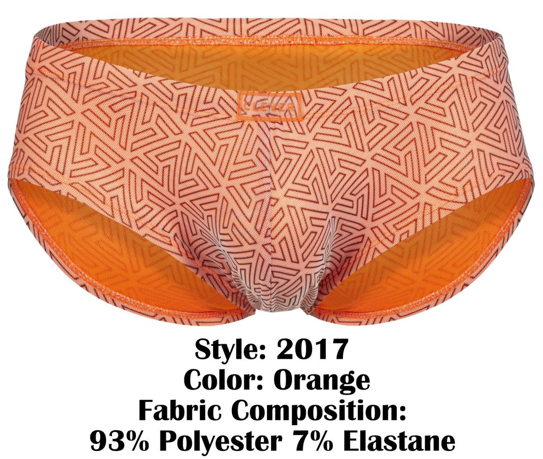 Clever Moda Neon Men's Bikini Brief in Orange – men's briefs