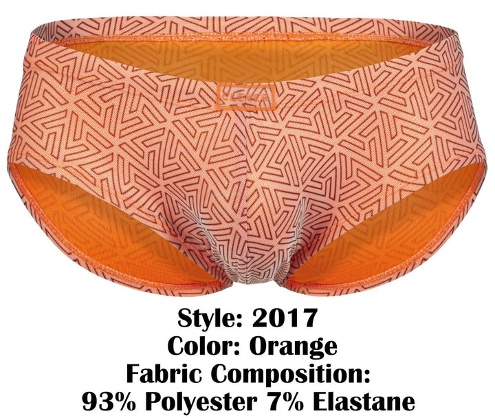 Clever Moda Neon Men's Bikini Brief in Orange – men's briefs