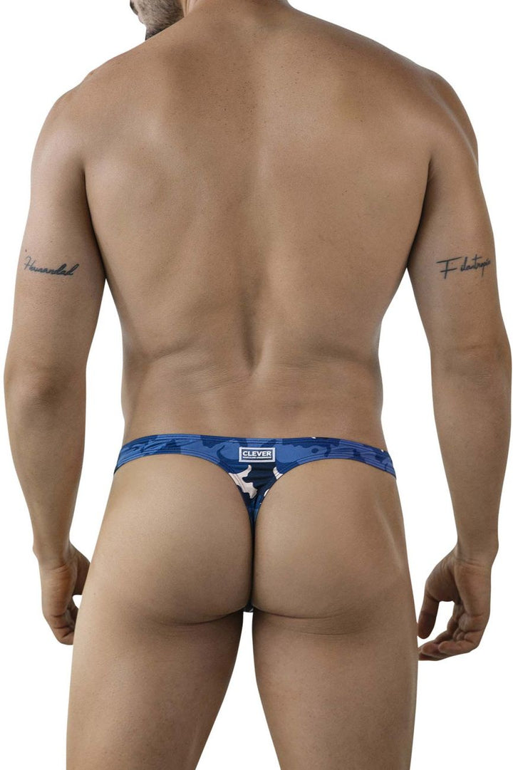Clever Moda Almeria Men's Thong in Blue – men's thongs