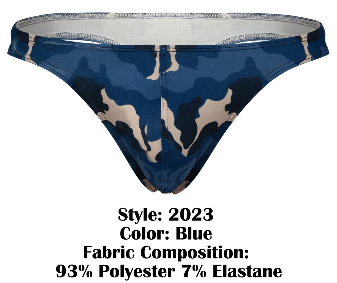 Clever Moda Almeria Men's Thong in Blue – men's thongs