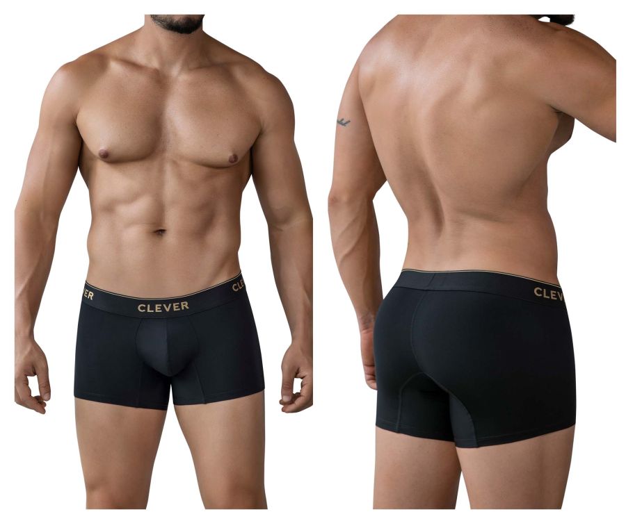 Clever Moda Valladolid Men's Trunk Underwear in Black – men's trunks