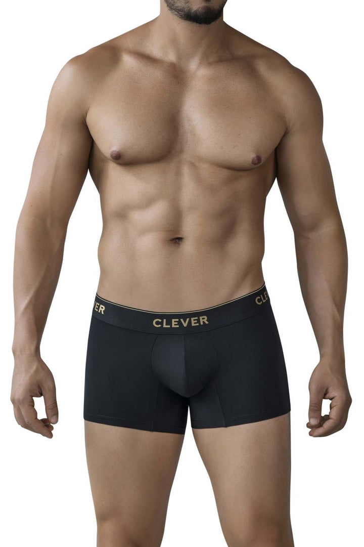 Clever Moda Valladolid Men's Trunk Underwear in Black – men's trunks